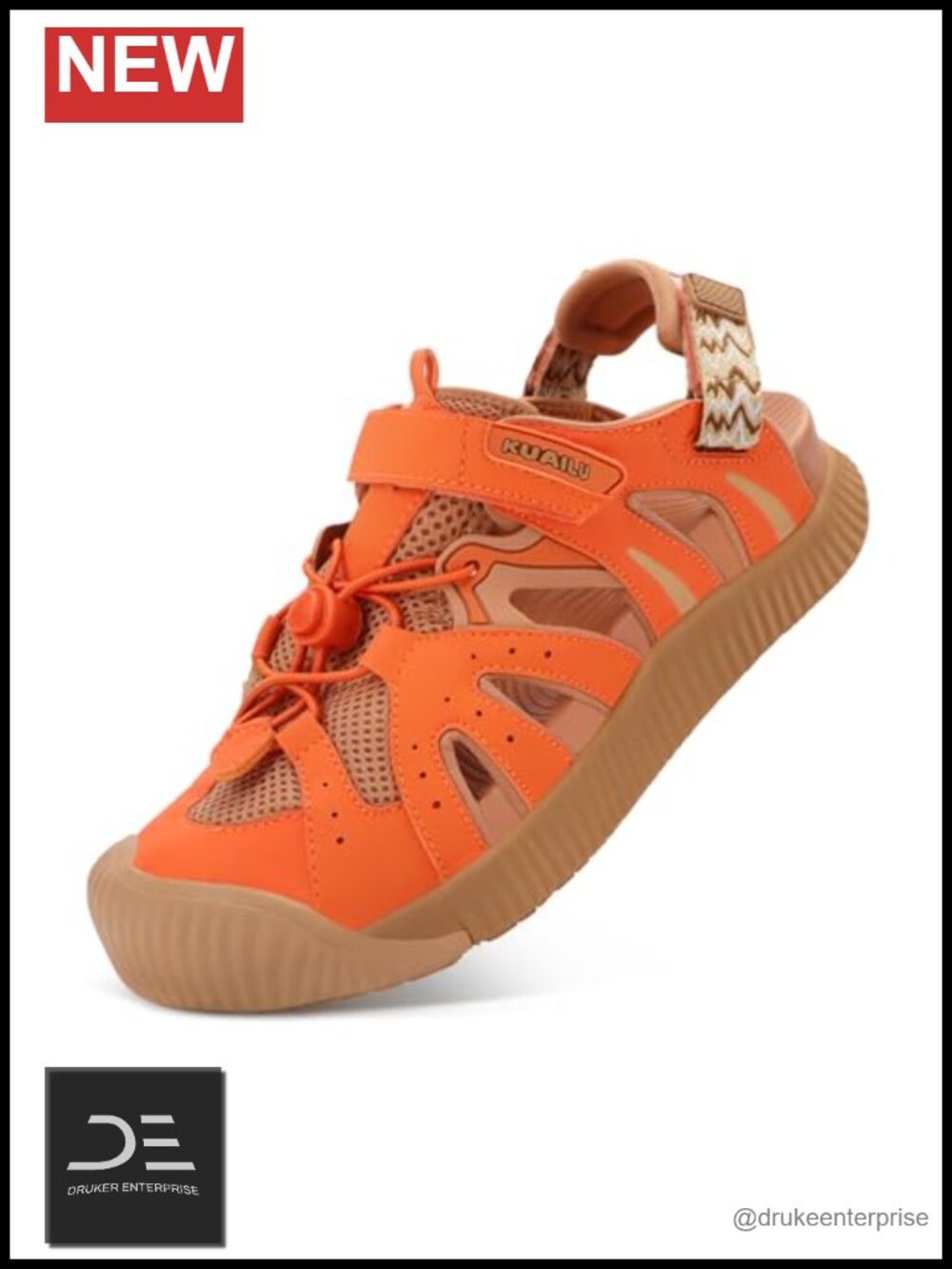 Women's Orthopedic Closed Toe Walking Hiking Sandals with Arch Support